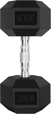 Ensemble d'haltères hexagonaux avec revêtement en caoutchouc ritfit de 2,26 kg avec support