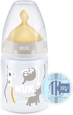 Biberon nuk first choice plus, 0-6 mois, contrôle de température, anti-coliques, 150 ml