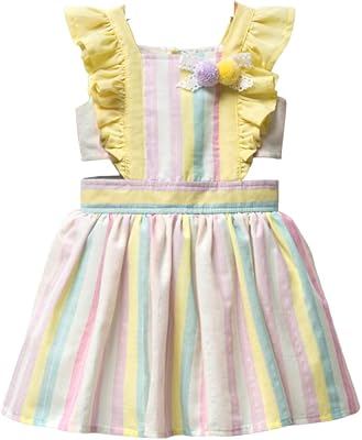 Robes sans manches pour petites filles, robe d'été avec nœud à bretelles et nœud, robe de princesse de fête, robe pour occasions spéciales. Diaytar : Des prix mini pour un service maxi