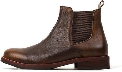 Bottes wodow pour hommes bottes hautes paresseuses en cuir poli en une étape