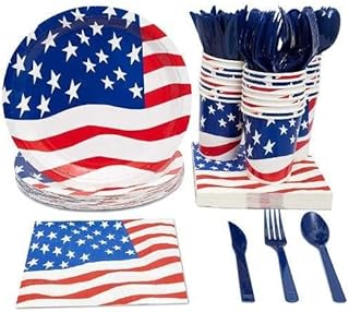 Ensemble de décorations de fête sur le thème des états-unis/4 juillet - 94