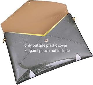 Tordream giant pocket kirigami organizer sac transparent avec anneaux lv (grand couvercle)