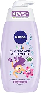 Nivea shampooing baby shower 2 en 1 à l'aloe vera - 500 ml