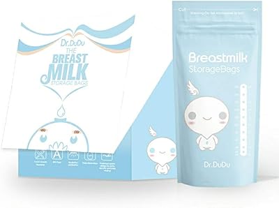 Sacs de conservation de lait maternel autoportants étanches womde 8oz 200ml (120, bleu)