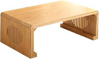 Table basse moderne simple en bois massif, petite table à manger, bureau d'étude