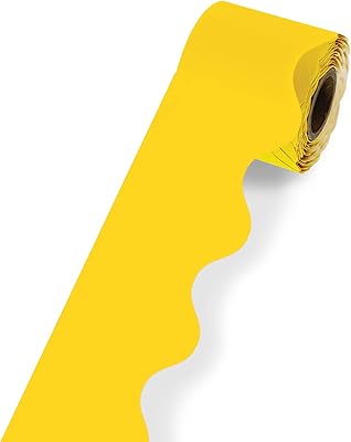 Carson dellosa bordures jaunes pour tableau d'affichage, 36 pieds de bordures de classe