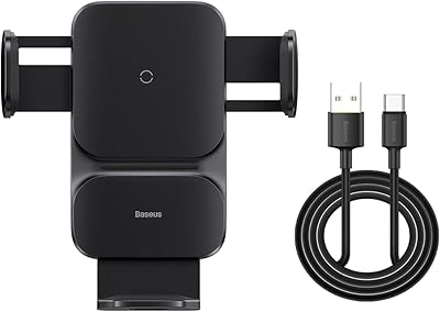 Chargeur de voiture sans fil baseus 15w, support mobile qi