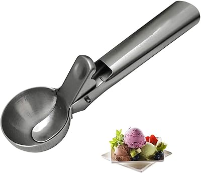 Pelle à glace en acier inoxydable avec levier de déverrouillage - durable
