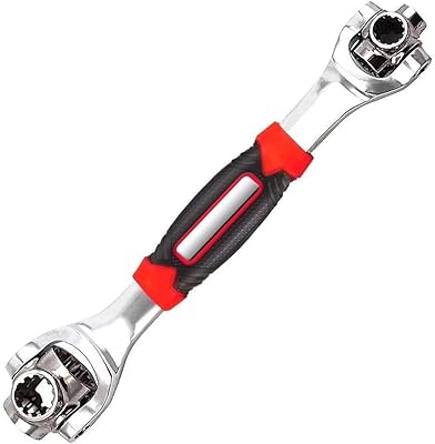 Clé universelle multifonctionnelle 48 en 1 avec tête pivotante à 360 degrés, clé