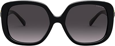 Lunettes de soleil coach hc 8292 50028g noir, noir, 56/18/140