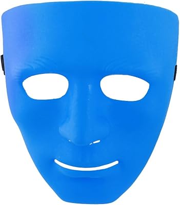 Zhuidjo bleu réglable war game full face plastique uni pour homme