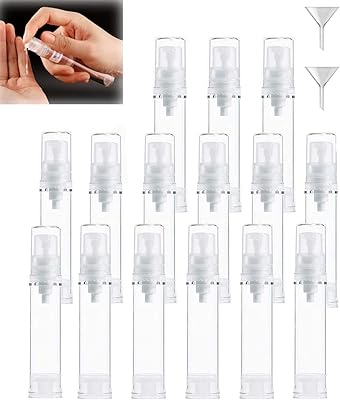 Sweet seven flacons à pompe transparents sans air pour lotion - ensemble