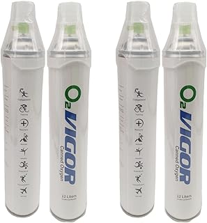 Suppléments d'inhalation d'oxygène (paquet de 2) soutien respiratoire entièrement naturel pour la santé, le bien-être, la performance, la récupération et l'élévation (12 litres, 120 respirations). Diaytar : Votre source de bonnes affaires en ligne
