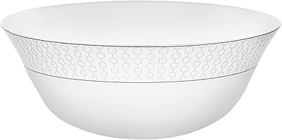 Bol de service royalford velvet collection stella white de 8 pouces - rf11757