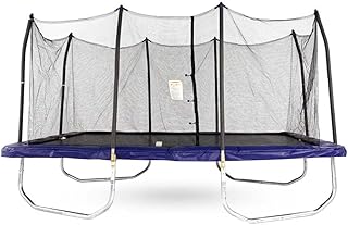 Trampoline rectangulaire pour enfants unisexe skywalker 9" x 15" avec coussin à ressorts