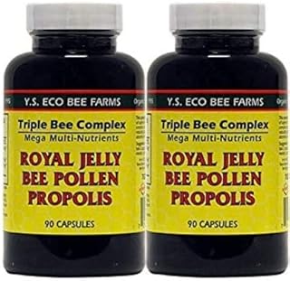 Ys organic bee farms triple complexe, gelée royale, pollen, propolis - 90 caps