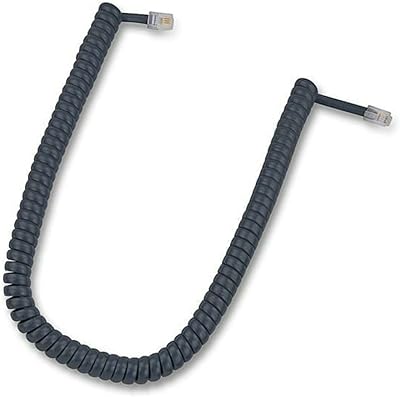 Câble téléphonique bouclé dkurve® standard rj9 rj10 rj22 4p4c longueur enroulée