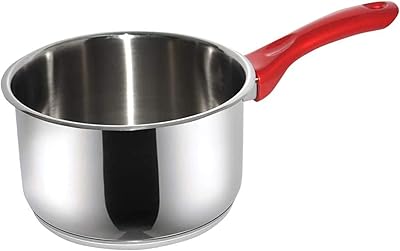 Pot à lait haskiver en acier inoxydable avec poignée rouge
