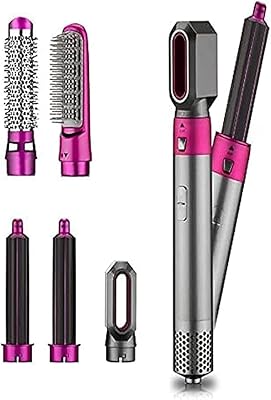 Sèche-cheveux ecv 5 en 1, brosse coiffante à air chaud, volumateur de cheveux
