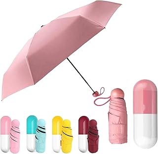 Mini parapluie capsule, parapluie uv léger intégré pour la protection du soleil