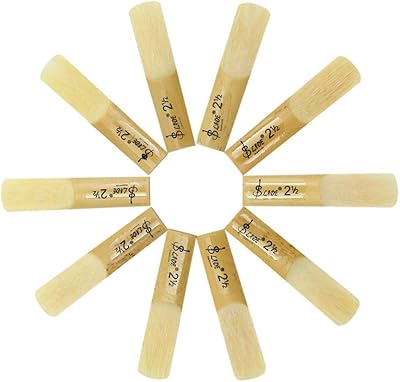 Supvox 10 pièces anches de clarinette saxophone traditionnel b cristaux anches 2.5 force