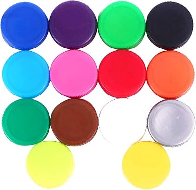 100pcs bouchons de bouteille en plastique de colophane bouchons à vis colorés