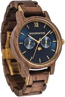 Montre en bois seafarer classic pour unisexe (sku no. ww-cl-srw), bleu, bracelet