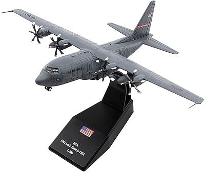 Modèle d'avion moulé sous pression à l'échelle 1:200 de l'avion militaire américain ac-130