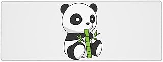 Tapis de souris dessin animé mignon grand ours panda long tapis