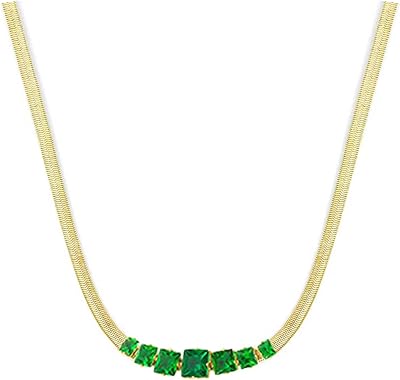 Collier chaîne serpent plaqué or avec zircon pour femme, magnifique cadeau de bijoux