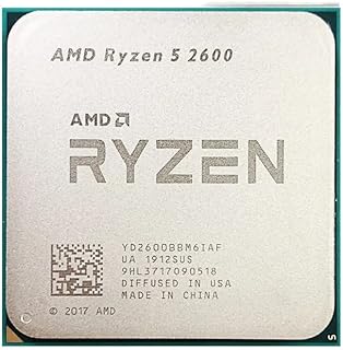 Processeur cpu amd ryzen 5 2600 r5 2600 3,4 ghz, six cœurs, douze