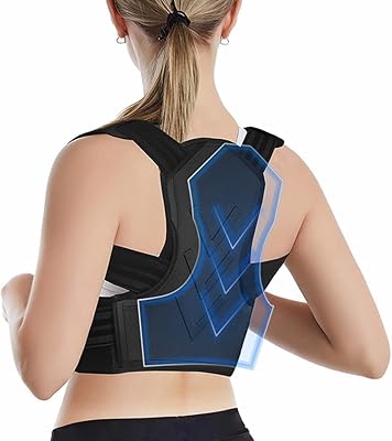 Correcteur de posture corporelle pour femmes et hommes orthèse réglable pour le haut