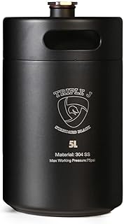Petite marmite en acier inoxydable ss 304, fût de 5 litres, noir