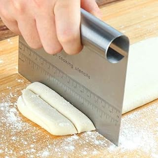 Grattoir en acier inoxydable pour trancher la pâte, le pain, la pizza, la pâtisserie,