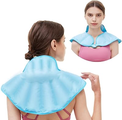 Bloc de glace pour le cou et les épaules, enveloppe de compression chaude