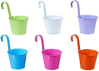 Pots de fleurs suspendus en fer coloré, pot de fleur suspendu, pot