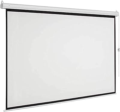 Écran de projecteur électrique motorisé 100" sans télécommande écran large 16:9