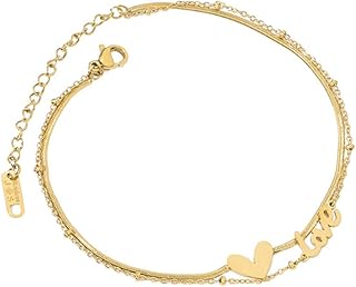 Bracelet de cheville en acier inoxydable au design occidental yellow chimes pour femmes