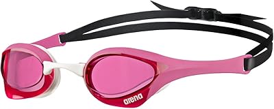 Lunettes de course arena cobra ultra pour hommes et femmes, rose/rose/blanc, non réfléchissantes