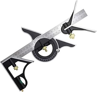 Règle d'angle multifonctionnelle en acier inoxydable alecdon 300 mm outil de mesure