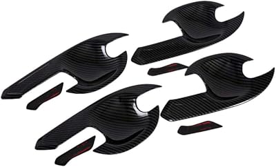 Pour toyota rush 2018-2020, accessoires extérieurs en fibre de carbone poignée couvercle