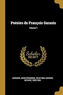 Posies de françois sarasin tome 1