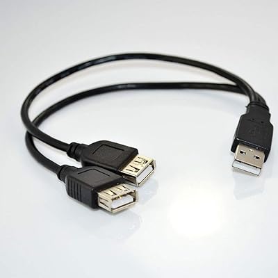 Câble adaptateur répartiteur en forme de y avec port usb 2.0 a mâle