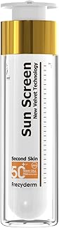 Crème solaire pour le visage velvet\freeze derm avec technologie seconde peau spf 50+
