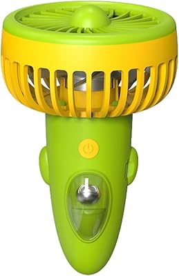 Mini ventilateur électrique portatif sannine suspendu au cou d'une capacité de 1200