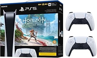Ensemble de console numérique ps5 avec bon horizon forbidden west et double contrôleur