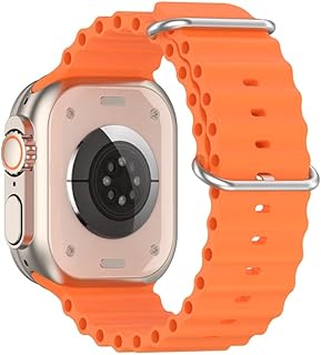 Bande en silicone click ai compatible avec apple watch series 8