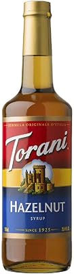 Sirop de noisettes torani, 750 ml