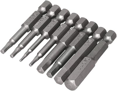 Jeu d'embouts de tournevis hexagonaux magnétiques internes yakamoz avec tige hexagonale de 1/4"