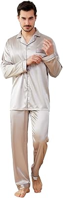 Ensemble pyjama en soie jyher pour hommes ensemble de chemises longues